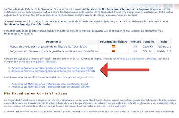 Servicio de Suscripción Voluntaria de notificaciones telemáticas