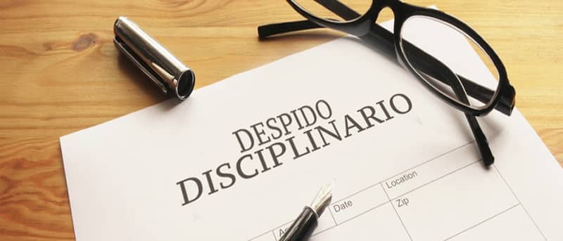 despido disciplinario
