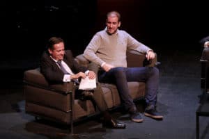 Juan Pablo Lázaro, presidente de CEIM y Alberto Touza, Lean Startup.