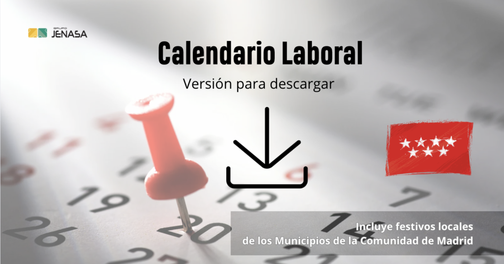 Calendario laboral de la Comunidad de Madrid para 2025